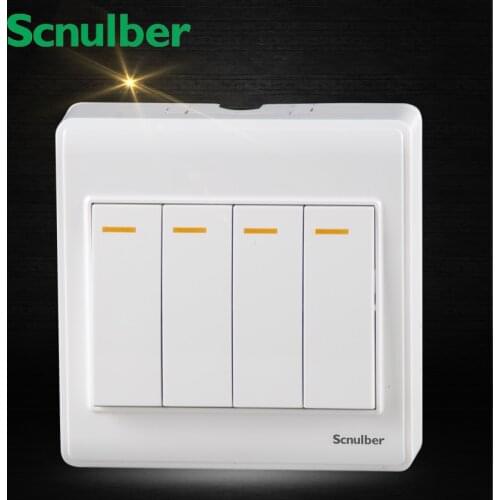 4 gang 2 way 86mm surface mount smart home touch light wall switch