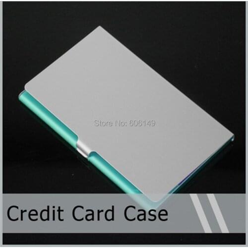 1200PCSX New Aluminum Business Name Credit ID Card Case Holder Easy to Carry Wholesale Free shipping