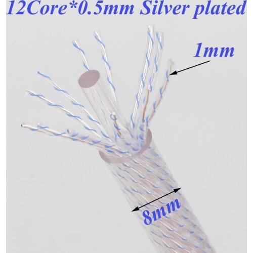 X410 OCC Silver Plated Audiophile Bulk Wire For DIY Audio Interconnect Cable Analog Cable
