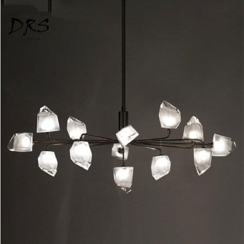 Postmodern Simple Chandelier Living Room Designer Model Room Deco Lustre Pendant Lamp Restaurant Scandinavian Lighting Fixtures