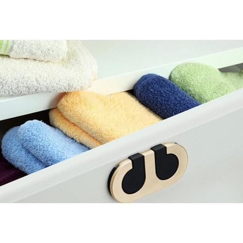 4 Pieces Simple Hidden Button Zinc Alloy Drawer Cabinet Closet Door Handle