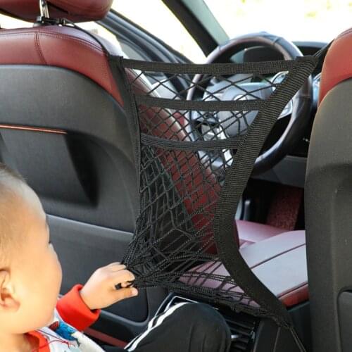 Car Seat Storage Net Bag Hanging Bag Car Interior Decorations Daquan Mesh Trunk Seat Elastic String Net Universal Storage Bag