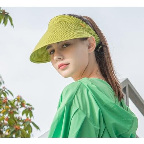 OhSunny Panama Hat Summer Sun Hats for Women Man Beach Foldable Washable Adjustable Straw Hat UV Protection Cap Chapeau 2021