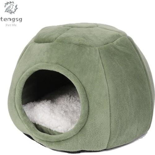 Guinea Pigs Sleeping Bed Hamster Hedgehog Winter Nest Small Pet Warm Cage Cave Bed House Fleece Cushion Hide Toy