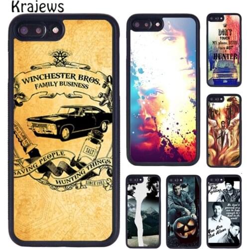 Krajews SUPERNATURAL SAM DEAN CASTIEL WINCHESTER Phone Case For iPhone X XR XS 11 12 Pro MAX 5 6 7 8 Plus Samsung S8 S9 S10