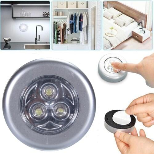 LED Under Cabinet Light With Adhesive Sticker Wireless Wall Lamp Wardrobe Cupboard Drawer Bedroom Kitchen Closet Night Light