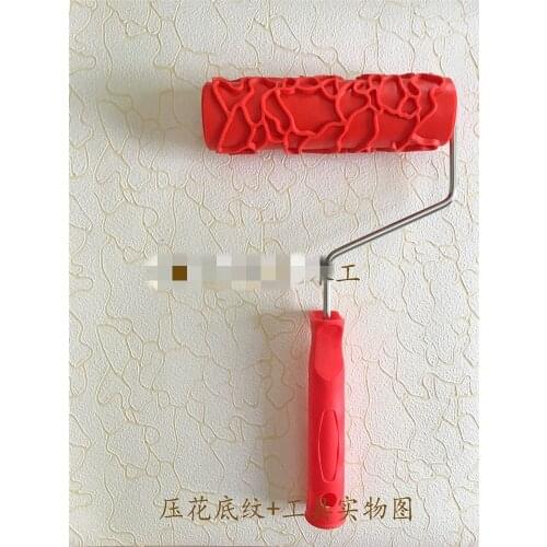 Wall Texture paint roller wall decoration art paint impression cylinder brush rubber roller pattern house painting tools