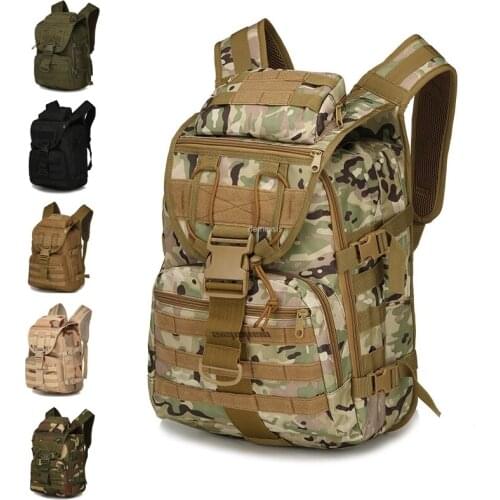 Military Tactical Camouflage Backpack Camping Hiking Climbing Trekking Rucksack Outdoor Sport Mens Travel Bags