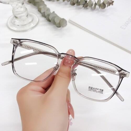 Women Rectangle Glasses Frame TR90 Anti Blue Light Optical Glasses Women Fashion Computer Eyeglasses