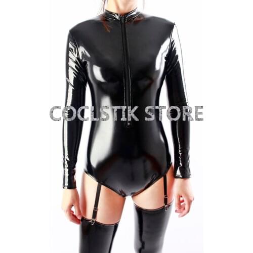Women Sexy Bathing Suits Latex Coating Dead Water Swimming Tights Bodysuit High Quality Shiny Metallic Datex Cosplay Costumes