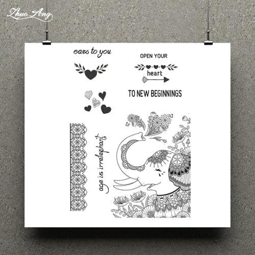ZhuoAng Cheerful Little Animal stamp / scrapbook rubber stamp / craft clear stamp card / seamless stamp