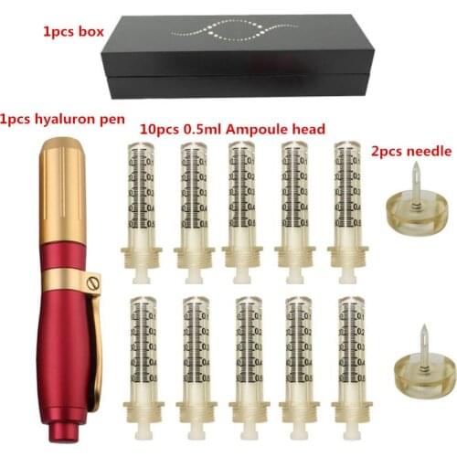 0.5ML High Pressure Hyaluronic Acid Pen High density metal For Anti Wrinkle Lifting Lip hyaluron gun atomizer Lip injection pen