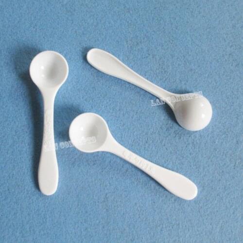 1 gram Plastic Measuring Scoop 1g HDPE Spoon for medical milk powder Liquid - white 200pcs/lot Free shipping