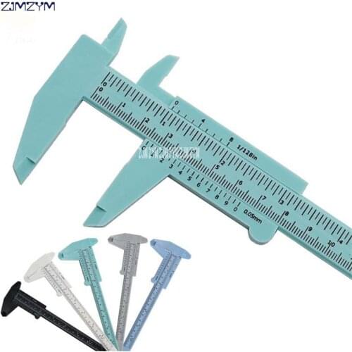 1 piece Plastic Vernier Caliper Micrometer Gauge Measurement Range 0-150mm Measurement depth, height,green/blue/gray/black/white