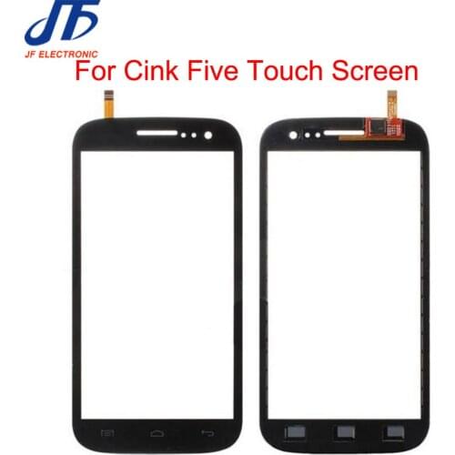 10Pcs/lot High Quality 5.0" Replacement For Wiko Cink Five Touch Screen Digitizer Sensor Outer Glass Lens Panel