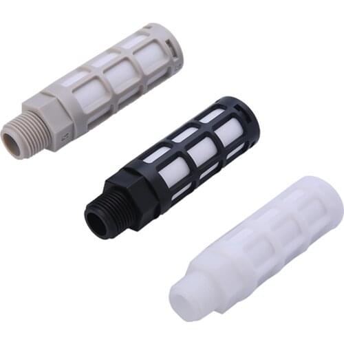 5Pcs Pneumatic Plastic Silencer Air Quick Exhaust Muffler Absorb Noise Reduce Filter 1/8" 1/4" 3/8" 1/2" Male Thread