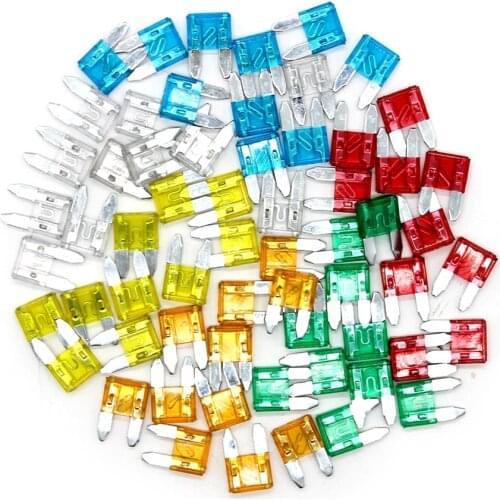 60pcs Mini Blade Fuses Auto Car Truck Assortment Fuse Kit 5A 10A 15A 20A 25A 30A