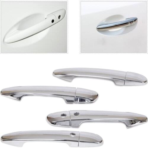 Chrome Door Handle Cover Trim with Smart Keyhole Fit for Mazda 2 3 6 2nd Gen 2010 2010 2011 2012