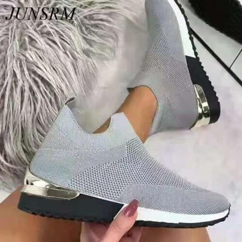 Sneakers Women Vulcanized Shoes Ladies Solid Color Slip-On Sneakers for Female Casual Sport Shoes 2021 Fashion Mujer Shoes 43