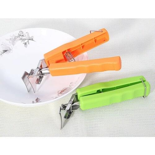 1PC Kitchen gadgets universal stainless steel clip bowl to take anti-scald chuck plate holder clip taken disk KX 190