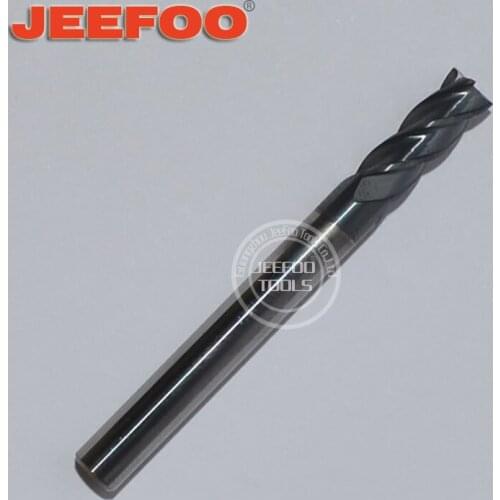 MA-4F-5*5*50L Solid Tungsten Steel Metal Cutter Tool, 4 Flute End Mill Cutter for Stainless Steel Milling Tools