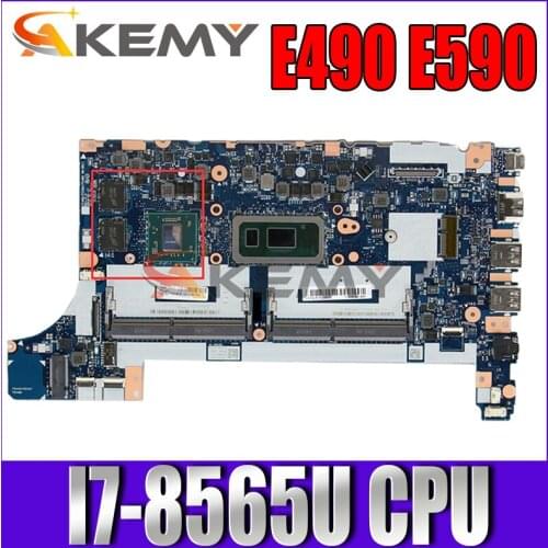 FE490/FE590/FE480 For ThinkPa E490 E590 NM-B911 laptop motherboard With I7-8565U motherboard 100% fully tested