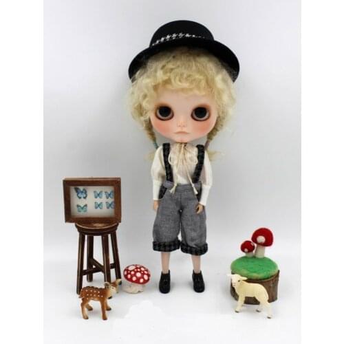 JSB09 Fashio BJD doll clothes Two-piece Shirts with Bib outfit cute suits Doll doll Clothing Doll Accessories