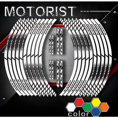 Motorcycle Stickers For SUZUKI GSX-S gsxs inner wheel reflective decoration rim stripes decals a kit of 10 stripes sticker