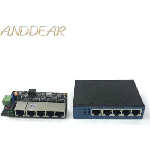 Unmanaged 5port 10/100M industrial Ethernet switch module PCBA board OEM Auto-sensing Ports PCBA board OEM Motherboard