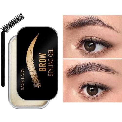 New 4D Feathery Brow Lasting Eyebrow Styling Gel Makeup Natural Make Up Colorless Eye Brow Soap Cosmetics