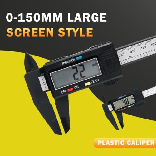 Plastic Electronic Digital Caliper 0-150mm Vernier Caliper Measuring Tool