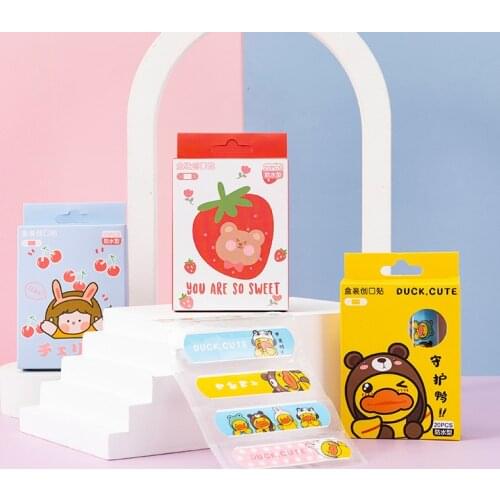20pcs Cartoon Band-aid Cute Mini Children Breathable Waterproof Bandage Medical Ok Bandages Hemostatic Patch