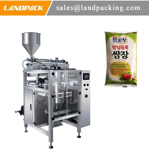 Salad Dressing Fully Automatic Packing Machine Salad Paste Vertical Filling Machine