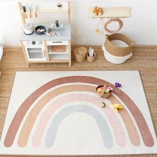 Rainbow Baby Play Mat Kids Crawling Carpet Floor Rug Children Tents Blanket Bedroom Living Room Decoratioin Photographic Props