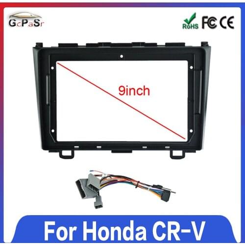 Android Car Radio Fascia frame For Honda CR-V 2007-2011 Stereo Fascias Panel Dash Installation Double Din CD DVD Frame 9 Inch