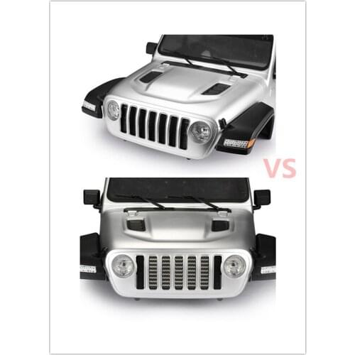 Mesh Grille Simulation Intake Hood Radiator Box for 1/10 Axial SCX10 III RC Car Accessories