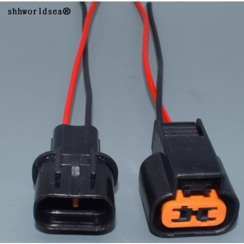 Shhworldsea 2pin 2.2mm Female Male Sensor Fog Lamp Automotive Connecor For Mitsubishi Souast PB625-02027 PB621-02020