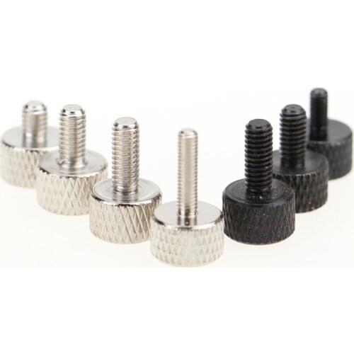 1Pcs M3 M4 Cylinder Head Knurled Thumb Screws Hand Grip Knob Machine Screw Bolts PC Case