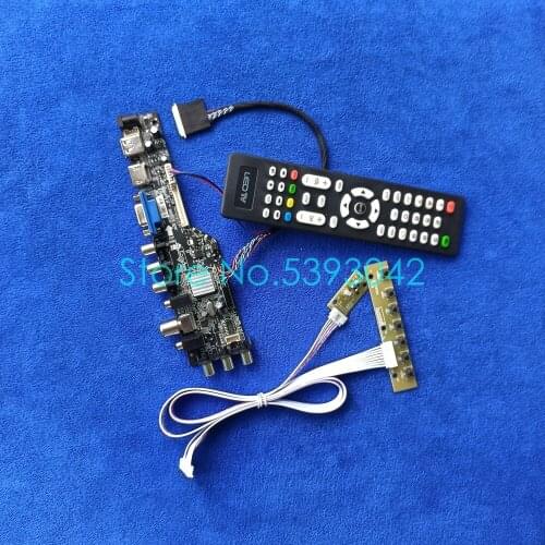 1024*600 40 Pin LVDS USB+VGA+AV DVB screen control card kit Fit A089SW01/B089AW01/HSD089IFW1/LP089WS1/N089L6 digital signal