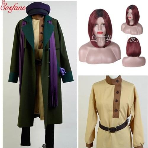 1997 Anastasia Romanov Anya Cosplay Costume Suit Uniform Coat Attire Outfit Gown Halloween women cosplay costumes and wigs