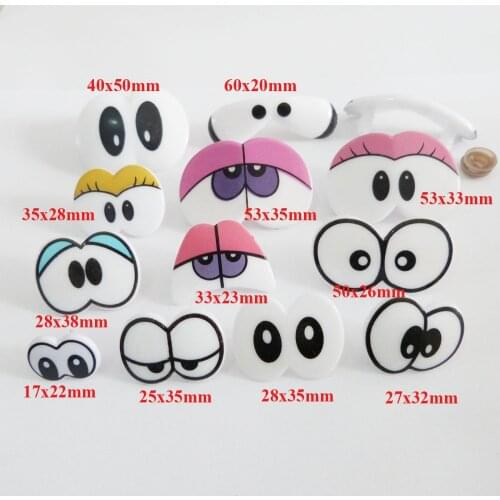 30pcs/lot new style cartoon toy eyes safety eyes for diy plush doll findings style option
