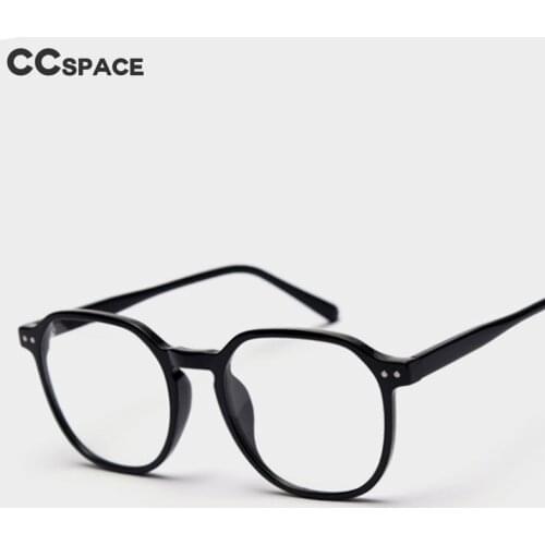 49491 Plastic Titanium Large Size Round Glasses Frame for Men and Women Optical Fashion Computer Eyeglasses Flat Mirror