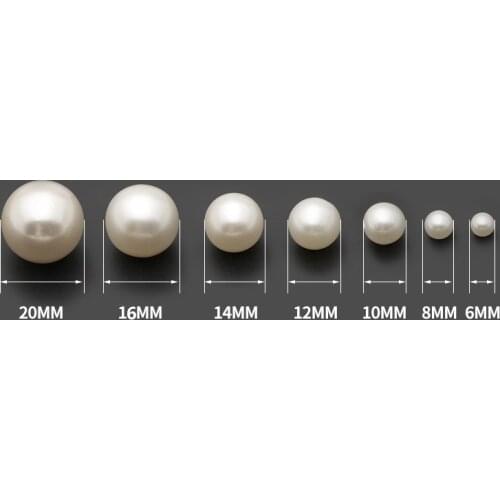 6mm/8mm/10mm/12mm/14mm/16mm/20mm DIY Leather Crafts Pearls Rivets Studs Silver and Ivory For Bag Shoes Clothes Decorations