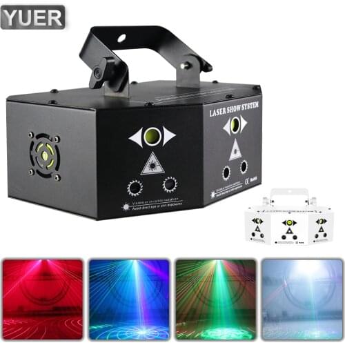 9 Eyes RGB Laser Strobe Pattern Projector 3X15W COB LED Stage Effect Light DMX512 For DJ Disco Bar Party Dance Floor Club