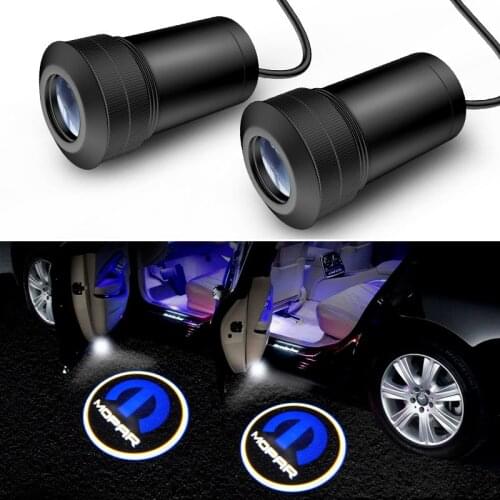AEING 2pcs Ghost Shadow Logo welcome LED Door Light Laser Courtesy Slide Projector Emblem light For MOPAR Car Model