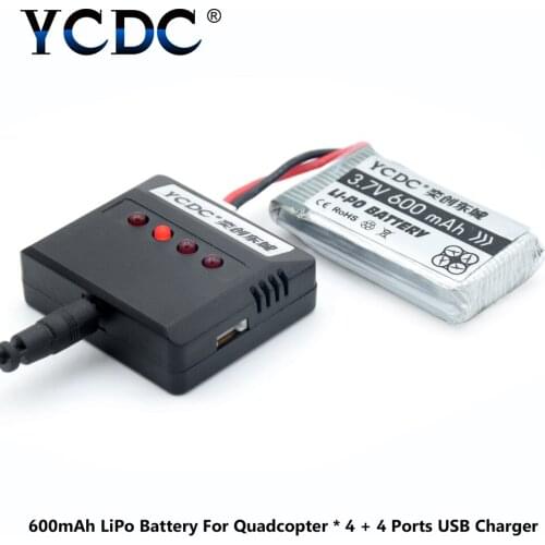 3.7V 600mah 25c Battery For WLtoys V931, SYMA X5C X5SC X5SW Rc Quadcopter Spare Parts Accessories Rc Drones Battery 3.7v