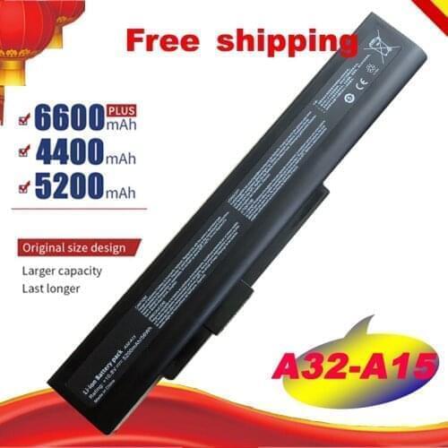 NEW 6c Laptop Battery A32-A15 40036064 for MSI A6400 CX640(MS-16Y1) CR640 Gigabyte Q2532N DNS 142750 153734 157296 Free Shipping