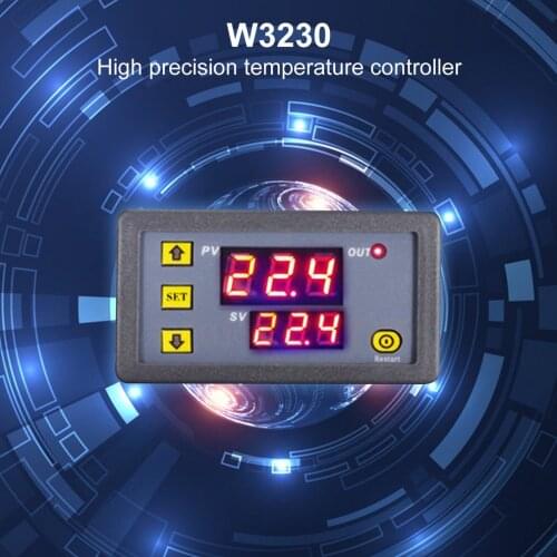 W3230 Temperature Controller Thermostat Dual LED Digital Temperature Regulator Detector Temp Meter Heat Cooler