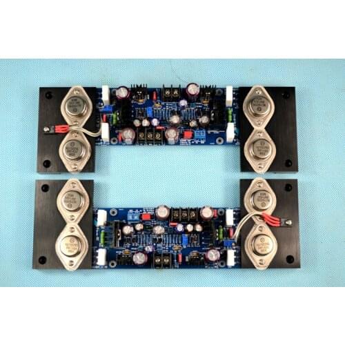 MJ01 Fever level DIY Gold seal AM-80 KSA50 circuit MJ15024 MJ15025 HiFi amplifier board AB class 180W + 180W