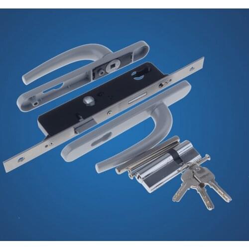 Jianlang KIN hardware handle aluminum alloy door and window accessories Jianlang flat open door lock handle broken bridgock set